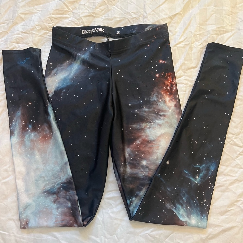 Blackmilk galaxy leggings, size small
